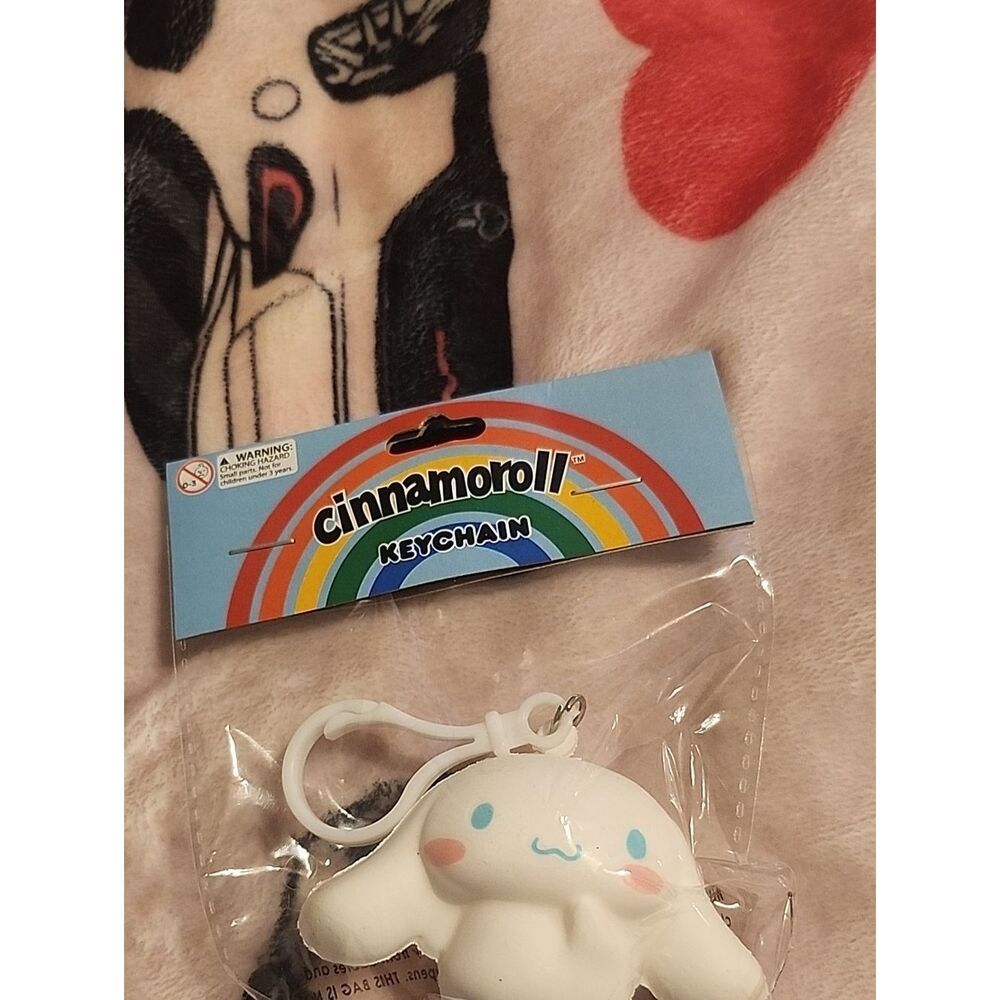 Sanrio Cinnamoroll White Blue Pink Keychain